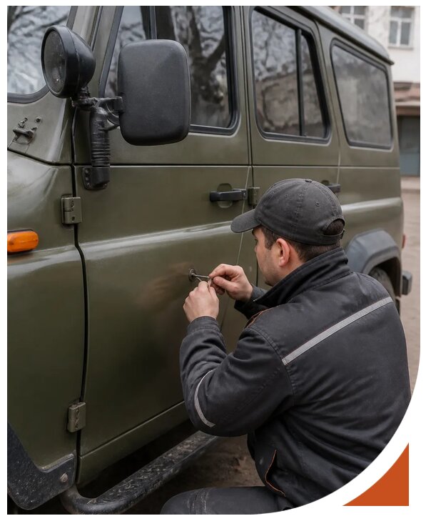 Профессиональное вскрытие автомобиля УАЗ без повреждений в Кстове